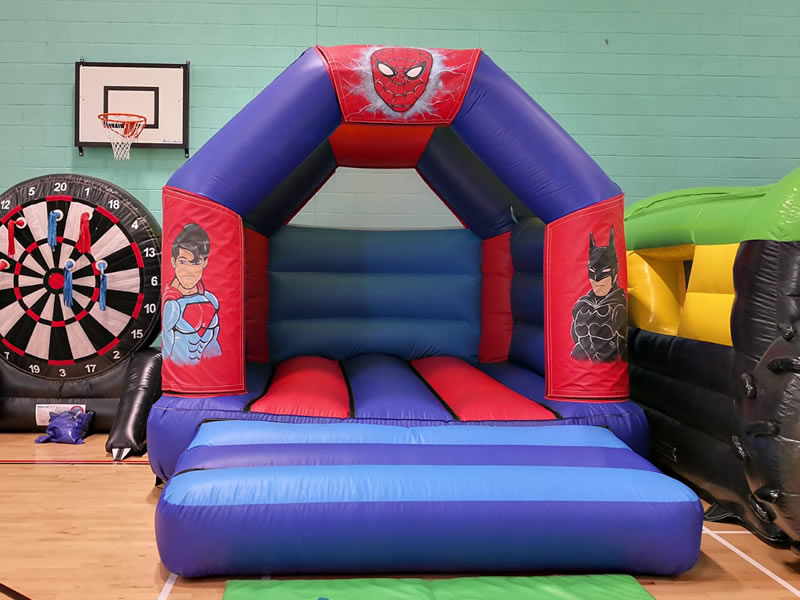 Super Action Hero Bouncy Castle Hire Wales