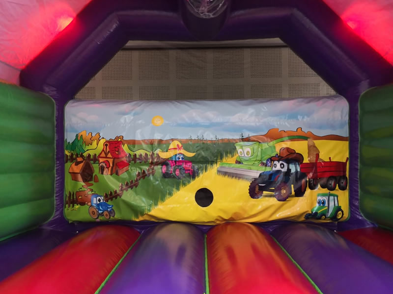 Disco Bouncy Castle with Music and Lights