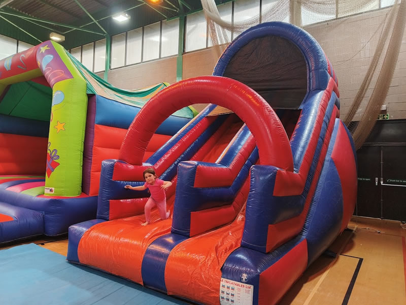 Large inflatable slide hire in West Wales