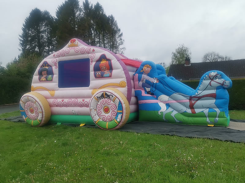 Princess Carriage Bouncy Castle Hire Wales