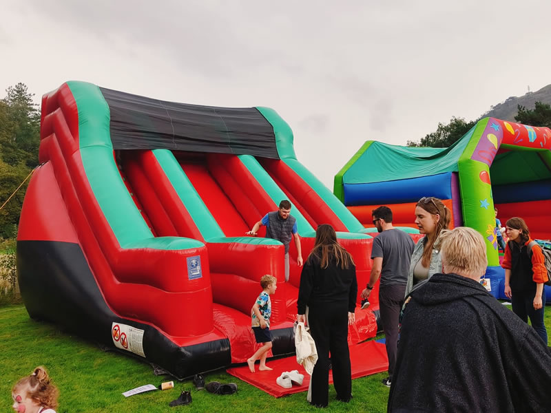 Double slide inflatable